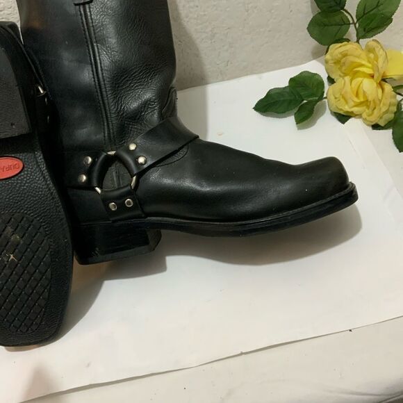 Durango Mens Biker Boot Black 11" Harness, Black, Size 10EE - Picture 10 of 13